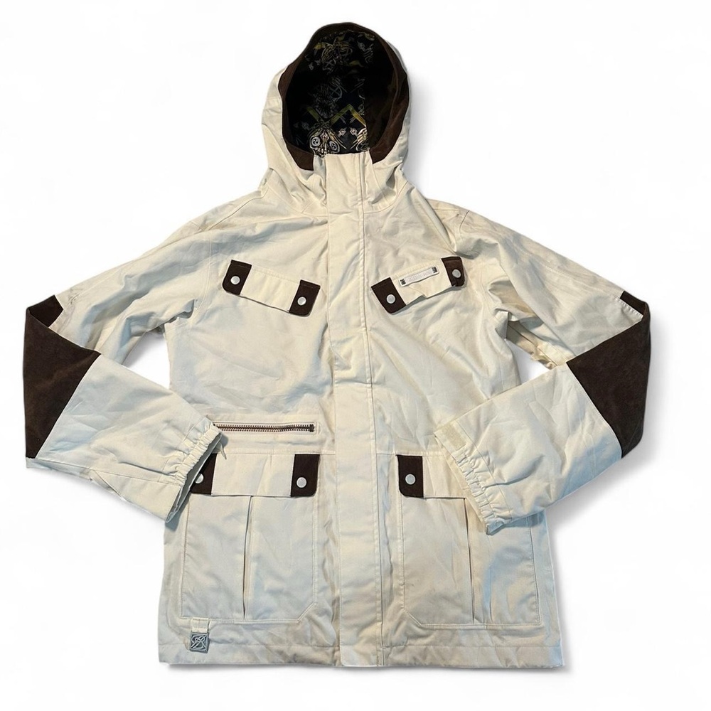 Burton Ronin Men’s White ALS Flank Ski Snowboard Jacket Size Medium